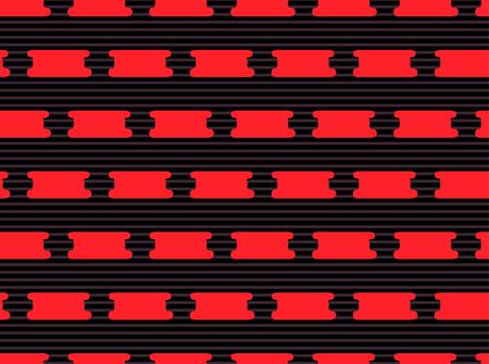 Japanese Red Geometric Seamless Patternのイラスト素材
