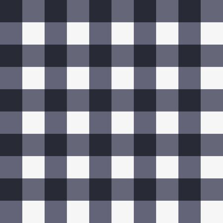 Japanese Black and White Plaid Vector Seamless Patternのイラスト素材