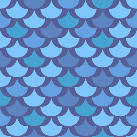 Japanese Fish Scale Vector Seamless Patternのイラスト素材