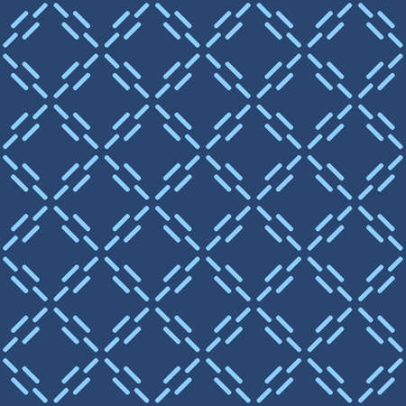 Japanese Sewing Diamond Vector Seamless Pattern
