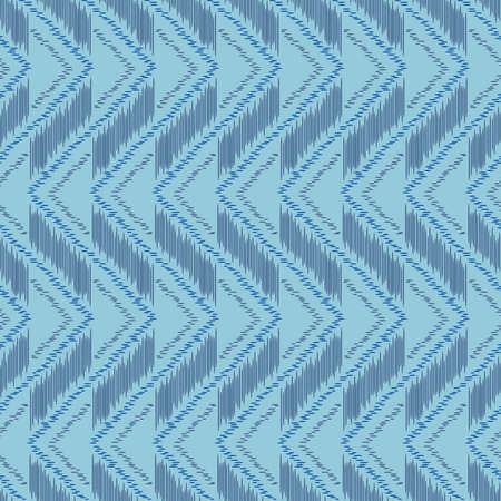 Japanese Tribal Zigzag Vector Seamless Pattern