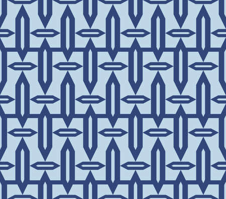 Japanese Tribal Hexagon Stripe Vector Seamless Patternのイラスト素材