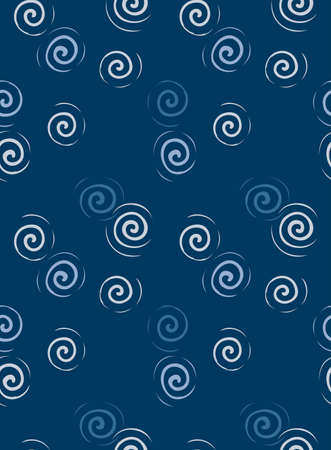 Japanese Circle Swirl Vector Seamless Patternのイラスト素材