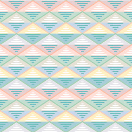 Japanese Pastel Diamond Vector Seamless Patternのイラスト素材