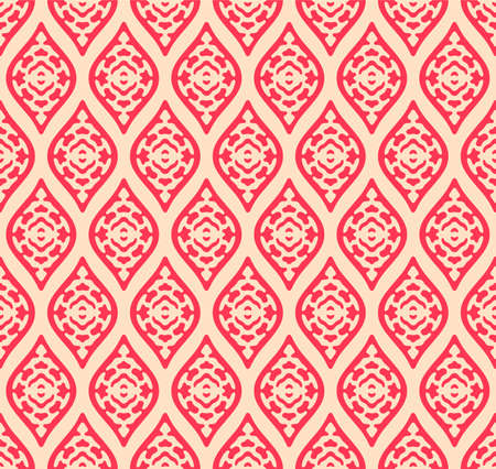 Japanese Curve Diamond Vector Seamless Patternのイラスト素材
