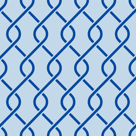 Japanese Zigzag Cross Line Vector Seamless Patternのイラスト素材