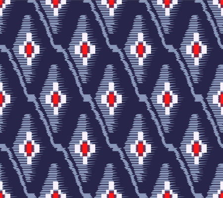 Japanese Cross Shape Diamond Vector Seamless Patternのイラスト素材