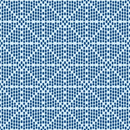Japanese Square Dot Diamond Vector Seamless Pattern