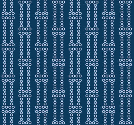 Japanese Dot Stripe Vector Seamless Patternのイラスト素材