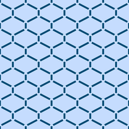 Japanese Hexagon Diamond Vector Seamless Pattern
