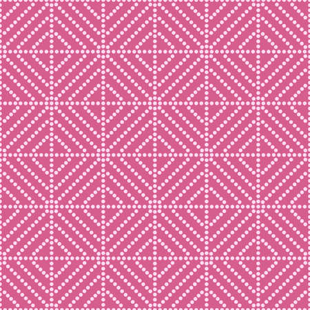 Japanese Diamond Dot Line Vector Seamless Patternのイラスト素材
