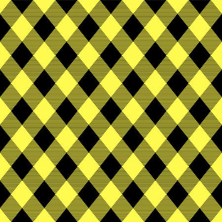 Japanese Yellow Diamond Checkered Vector Seamless Patternのイラスト素材