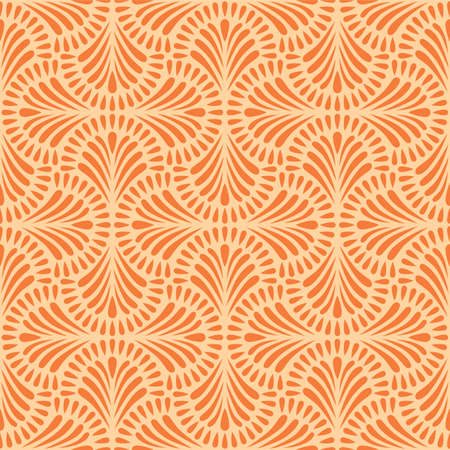 Japanese Luxury Fan Flower Vector Seamless Patternのイラスト素材
