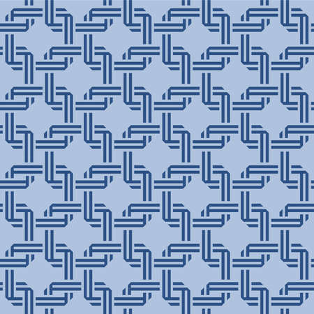 Japanese Classic Overlap Square Vector Seamless Patternのイラスト素材