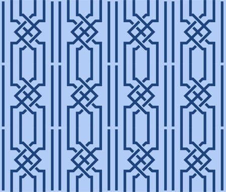 Japanese Zigzag Lantern Art Vector Seamless Patternのイラスト素材