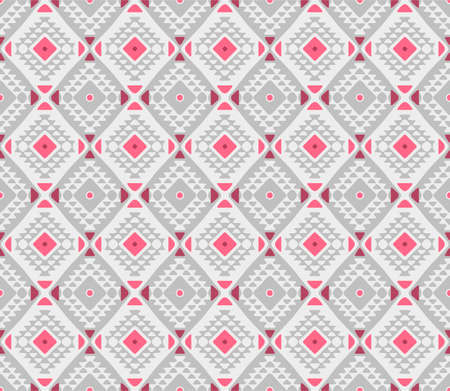 Japanese Cute Diamond Plaid Vector Seamless Pattern