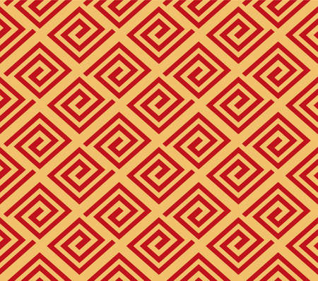 Japanese Diamond Maze Vector Seamless Patternのイラスト素材