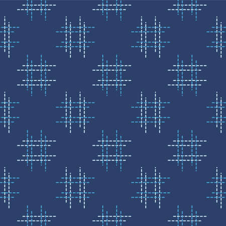 Japanese Cross Shape Square Vector Seamless Pattern