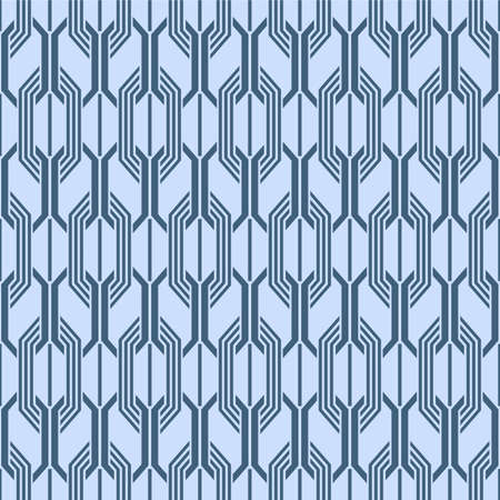 Japanese Overlap Zigzag Hexagon Line Vector Seamless Patternのイラスト素材