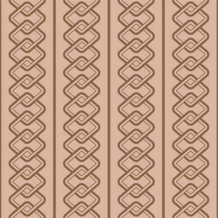 Japanese Overlap Diamond Chain Vector Seamless Pattern