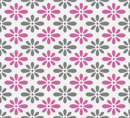 Japanese Diamond Flower Vector Seamless Patternのイラスト素材