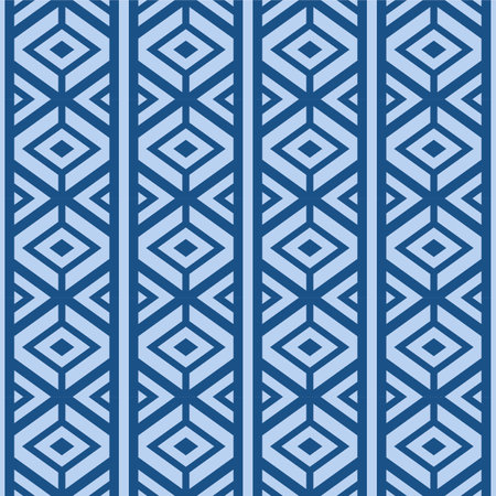 Japanese Diamond Stripe Vector Seamless Patternのイラスト素材