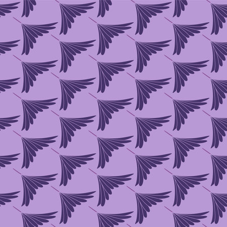 Japanese Diagonal Feather Vector Seamless Patternのイラスト素材