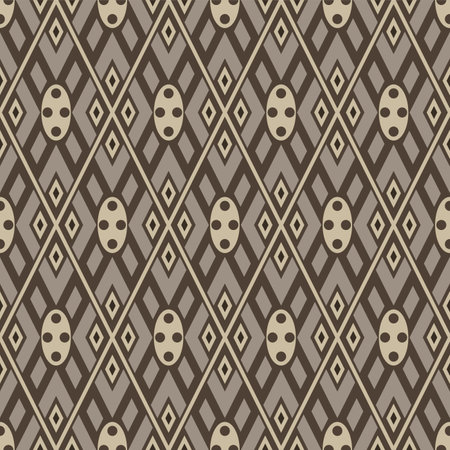 Japanese Diamond Ellipse Vector Seamless Patternのイラスト素材