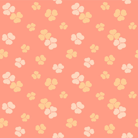 Japanese Pretty Love Petal Flower Vector Seamless Patternのイラスト素材