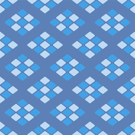 Japanese Diamond Mosaic Vector Seamless Pattern