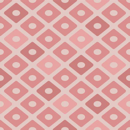 Japanese Circle Diamond Mosaic Vector Seamless Patternのイラスト素材