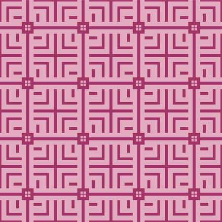 Japanese Square Maze Vector Seamless Patternのイラスト素材