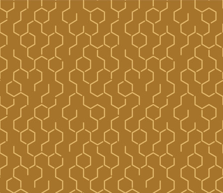 Japanese Honeycomb Line Vector Seamless Patternのイラスト素材