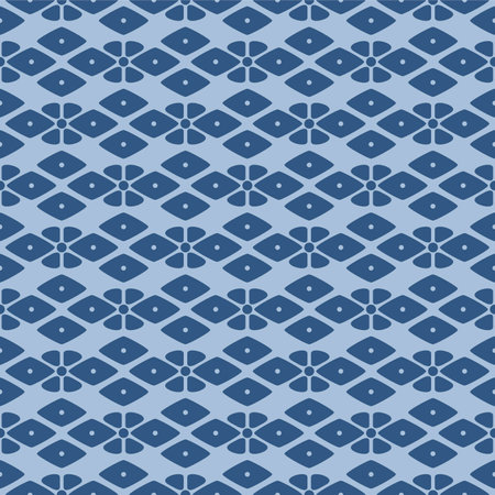 Japanese Diamond Flower Vector Seamless Patternのイラスト素材
