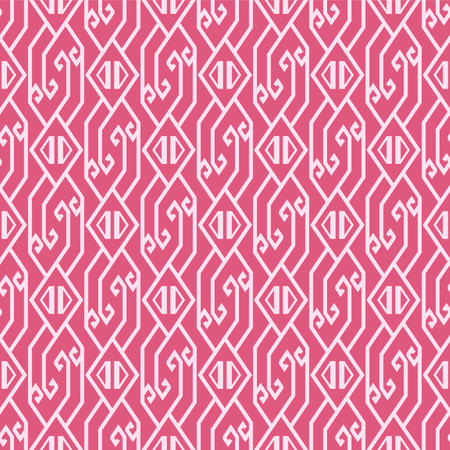 Japanese Hexagon Stripe Vector Seamless Patternのイラスト素材