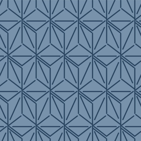 Japanese Diamond Line Vector Seamless Patternのイラスト素材