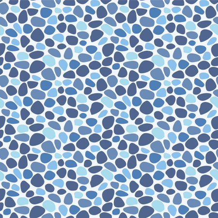 Japanese Cute Pebble Vector Seamless Patternのイラスト素材