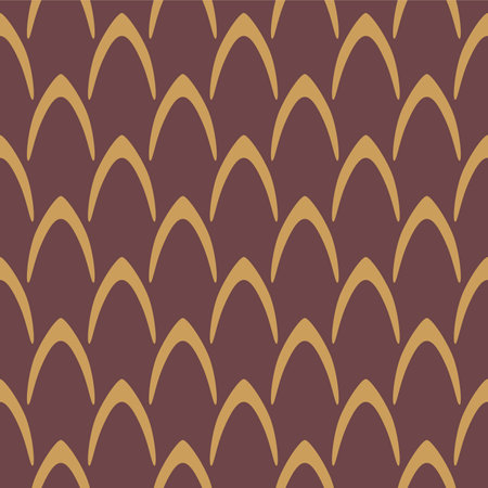 Japanese Fish Scale Wave Vector Seamless Patternのイラスト素材