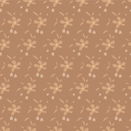 Japanese Classic Flower Motif Vector Seamless Patternのイラスト素材