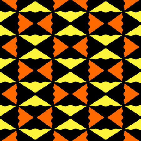Japanese Triangle Checkered Vector Seamless Patternのイラスト素材