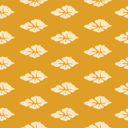 Japanese Leaf Motif Vector Seamless Patternのイラスト素材