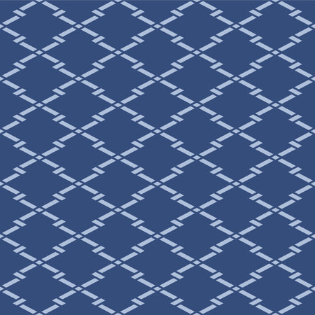 Japanese Zigzag Diamond Line Vector Seamless Patternのイラスト素材