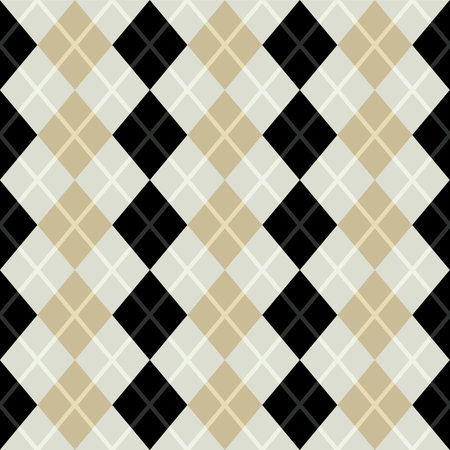 Japanese Checkered Diamond Vector Seamless Patternのイラスト素材