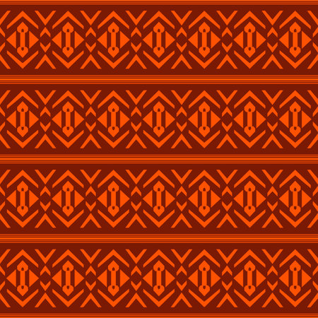 Japanese Geometric Diamond Stripe Vector Seamless Patternのイラスト素材