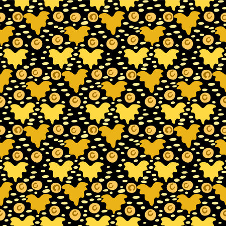 Japanese Leaf Motif Diamond Vector Seamless Patternのイラスト素材