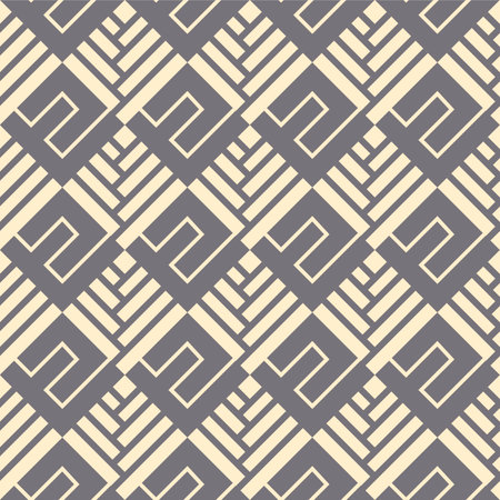 Japanese Diamond Mesh Line Vector Seamless Patternのイラスト素材