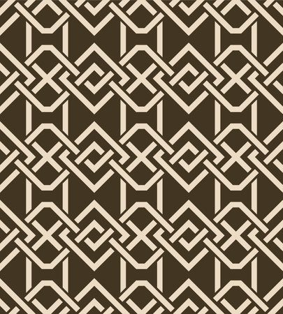Japanese Diamond Chain Vector Seamless Patternのイラスト素材