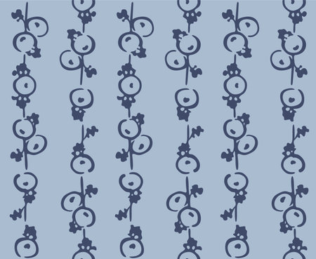 Japanese Ball Fruit Stripe Vector Seamless Patternのイラスト素材