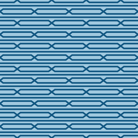 Japanese Hexagon Stripe Net Vector Seamless Patternのイラスト素材