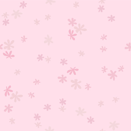 Japanese Pretty Flower Fall Vector Seamless Patternのイラスト素材